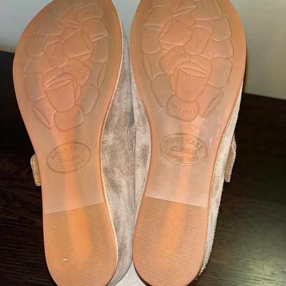 Kork-Ease Kori Suede D-Ring Hardware Wedge Clogs Sz 8 Wrapped Suede Taupe - Picture 10 of 12